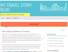 Tablet Screenshot of mytravelingstory.com